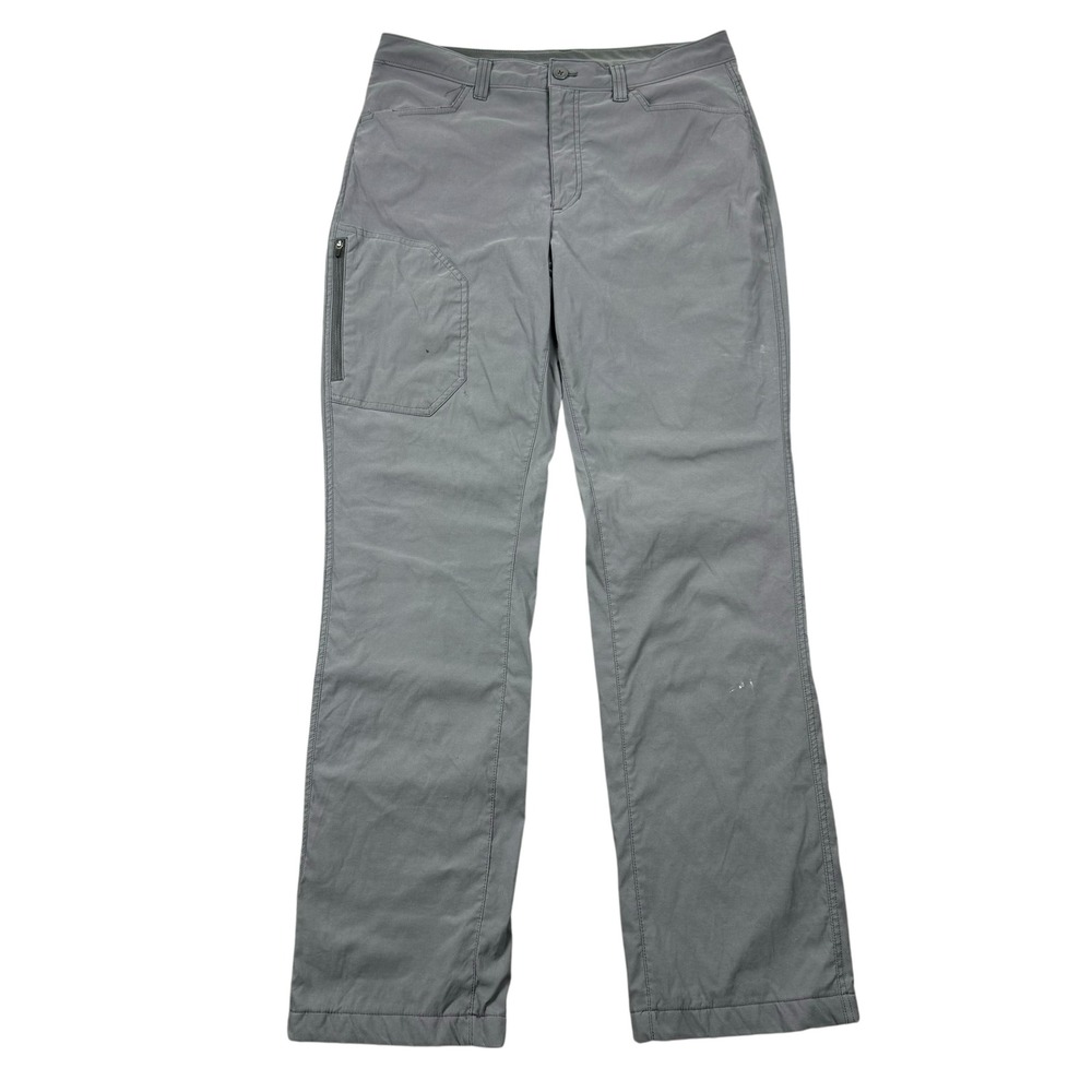 Eddie Bauer Fleece Lined Tech Pants Men 34x34 Gray Outdoors Nylon Stretch